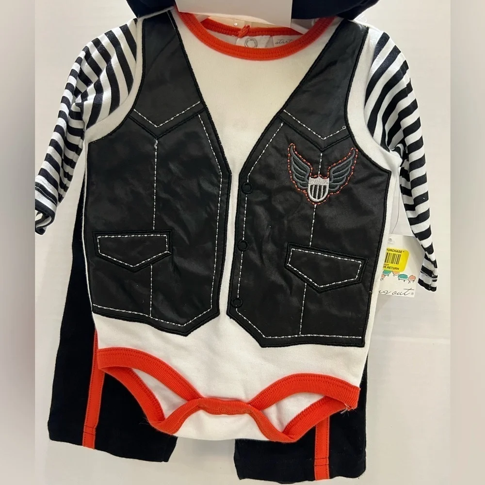 Starting Out Black and Red Motorcycle Bib